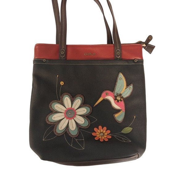 Chala Bags Chala Hummingbird Flowers Shoulder Bag Vegan Leather Poshmark